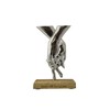 19th Anniversary Holding Hands Decoration – Free Standing Rustic Metal