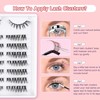 Eyelash Cluster Lashes Mixed 9-13 mm Eyelash Extensions D Curl