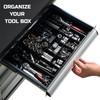 ONREVA Tool Box Organizer Tray Divider Set, Expandable Large Toolbox