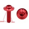 AUTUT Red Painted Motorcycle Fairing Fastener Hexagon Bolts Screws M6