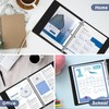 1 Inch 3-Ring Binder with 2 Interior Pockets, Heavy Duty