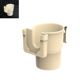 YYTQP Car Cup Holder Hook, Mobile Phone Drink Holder, 1 PC Auto Window Mount Bottle and Phone Cradle, Seat Back, Armrest Box Storage Device for Cellphone Keys Water Bottles Pen (Beige)