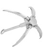 Ausla Stainless Steel Foldable Grappling Hook with 4 Claws for