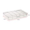 Gebildet 6pcs Plastic Transparent Storage Case Accessory Parts Storage Box