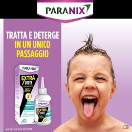 Paranix Shampoo Extra Forte Tratta & Previene Pidocchi e Lendini In 5 Minuti, Multicolore, 200 ml