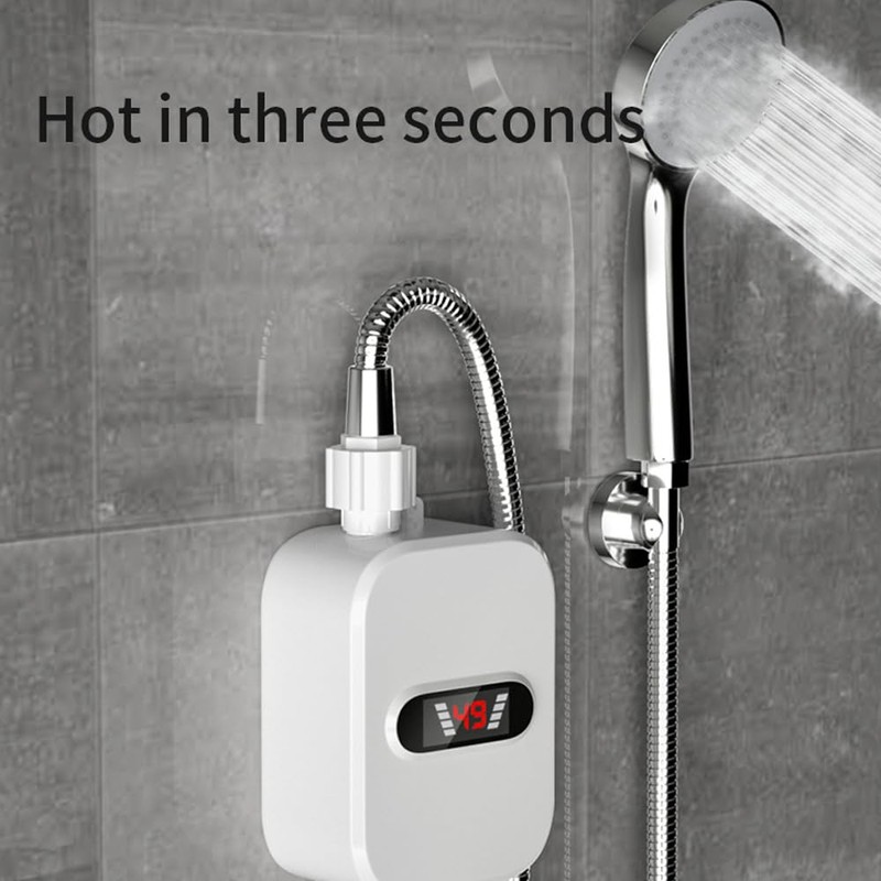 Vislone Instant Water Heaters LCD Digital Display Thermostatic Shower Water