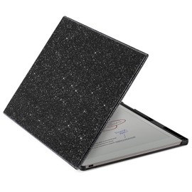 CoBak Case for 11.8" Remarkable Paper Pro Color Tablet 2024 Released- Smart Auto Sleep/Wake Folio Lightweight Protective Cover with Built-in Pen Holder and Nibs Holder (Black Glitter)