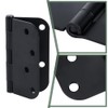 UNICRAFTALE 2 Sets Self Closing Door Hinges Matte Black Spring
