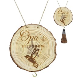 Gifts for Best Grandpa, Original Wooden Gift for Grandpa - Double-Sided Bird Feeder with Engraved Grandpa Beep Show - Perfect Birthday Garden Lover