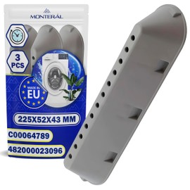 3 Pieces Washing Machine Drum Paddle 225x52x43 mm Original Code 482000023096 for Whirlpool C00064789 C00268109 C00533119 for Indesit for Ariston - MADE IN EU - Warranty 10 Years - MONTERAL