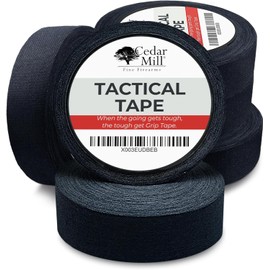 Magazine Protective Black Tactical Tape 1 Inch x 21.87 Yards - Water Resistant Grip Gun Wrap to Improve Handles, Non-Adhesive Multipurpose Tape for Guns, Rifle, and Shotgun - 2-pack