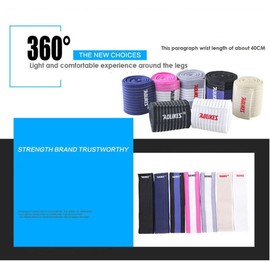 Runworld (1 Pair Elastic Breathable Wrist Support Brace Compression Bandage Wrap for Men Women Weightlifting, Cross Training, Workout, Gym, Powerlifting, Bodybuilding (Rose/White)