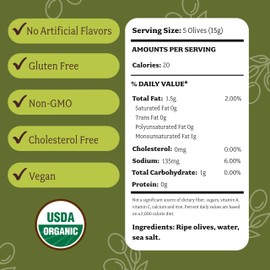 Lindsay Organic Medium Black Ripe Pitted Olives, 6 Oz (Pack of 12), USDA Organic, Keto Friendly, Healthy Snack, Perfect for Salads, Pizzas, Pastas, Charcuterie Boards