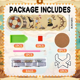 DOZEEZOP 8 PCS Diamond Art Coasters Kit, Cat Diamond Painting Coasters with Holder, Fall Diamond Art Kits for Adults Beginners, Arts and Crafts Supplies (BD673)