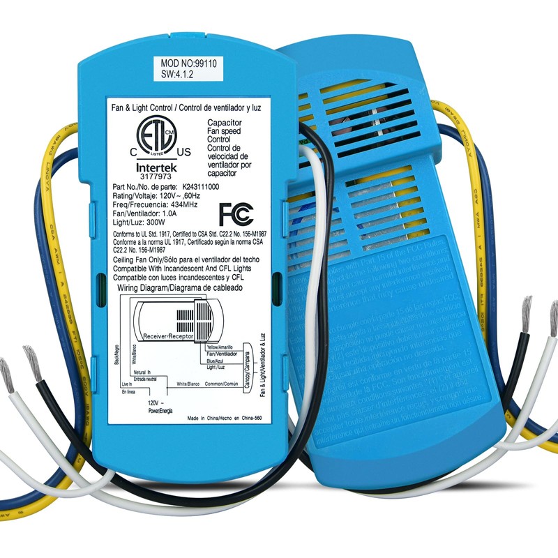 Replacement Ceiling Fan Remote Control Receiver for Hunter Ceiling Fan