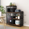 BRIGHTSHOW Kitchen Storage Shelf Bakers Rack, 6-Tier Coffee Bar Table,