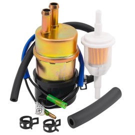KLWZH 49040-1055 - Bomba de combustible eléctrica de 12 V para Kawasaki Mule KAF620 2500 2510 3000 3010 3020 KAF450 1000 Turf 4x4 Trans 8 mm de entrada/salida