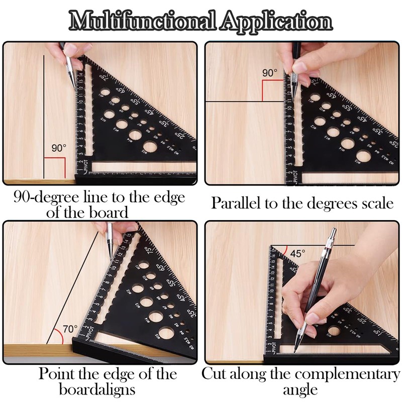 Set Square Carpentry, Set Square, Carpenters Square, Rafter Square with