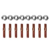 8 Pcs M8 1.25 Threaded Turbo Studs Kit 8mm Metal