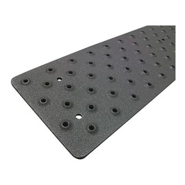 Stair Tread Cover, Blk, 48in W, Aluminum