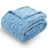 NEWCOSPLAY Super Soft Throw Blanket Blue Premium Silky Flannel Fleece