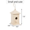 Acronde Wooden Birdhouse Creative Wooden Hanging Bird House for Small