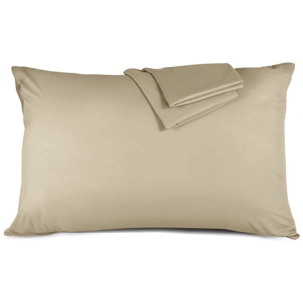 Hafaa Pillow Cases 2 Pack Brushed Microfiber Plain Red Pillow