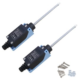 2PCS TZ-9101 Momentary Limit Switch Travel Switch,Yusheng Flexible Coil Spring Rod Momentary Limit Switch arduino Switch NC-NO CNC Mill Laser Plasma Router (2PCS, TZ-9101 Thickened Silver Contacts)