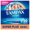 Tampax Pearl Tampons with Plastic Applicator, Super Plus Absorbency, Unscented,