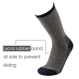 KAVANYISO - Calcetines de senderismo de lana merina para hombre, transpirables, atléticos, gruesos, 4 pares Littlegary (noletter), One Size