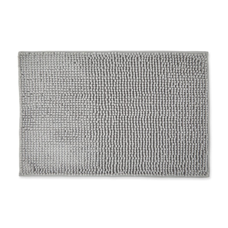 Emma Barclay Noodle Soft Touch Non-Slip Bathroom Rug in Silver
