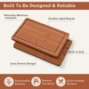 Snuvid Bamboo Cutting Board Set of 3, Wood Cutting Boards