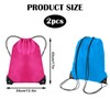 ZPLASK 2 Pcs Swim Bag, Drawstring Backpack PE Swimming Bag