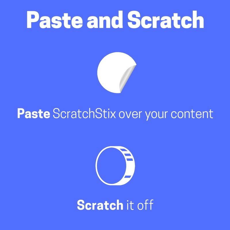 900 pieces, 25 mm scratch off stickers, scratch off sticker,