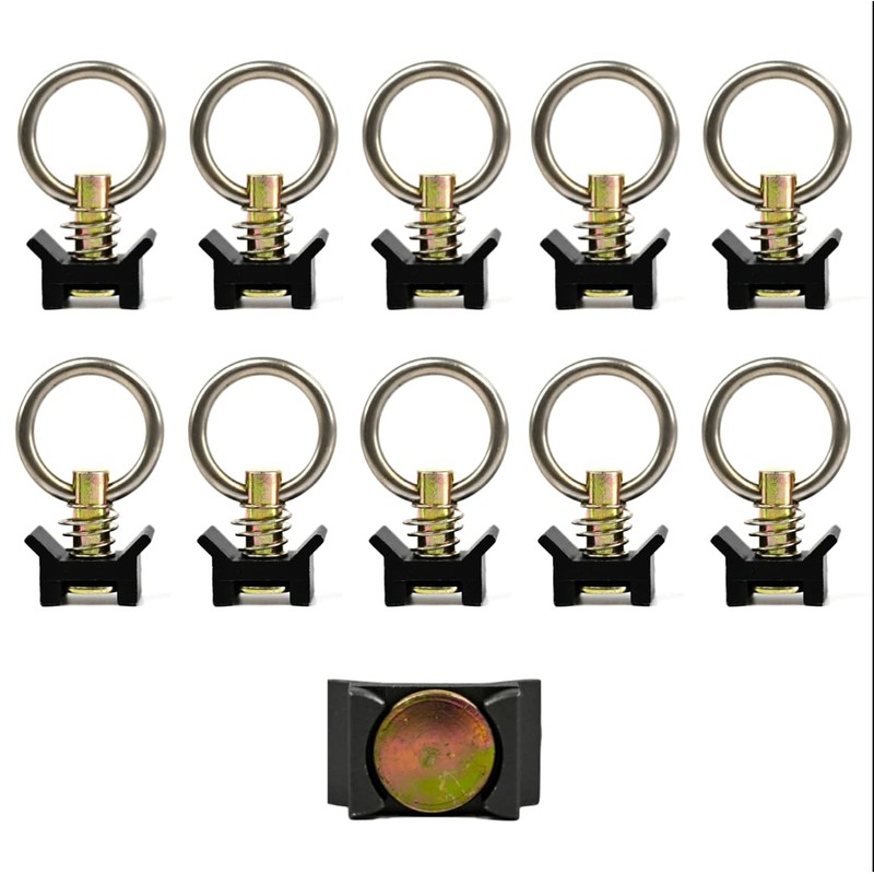 VanEssential Venture L-Track Spring Loaded Adjustable Tie Down Ring -