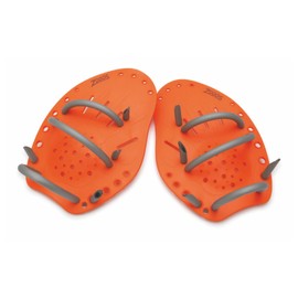 Zoggs Unisex Matrix Hand Paddles, Orange, M UK