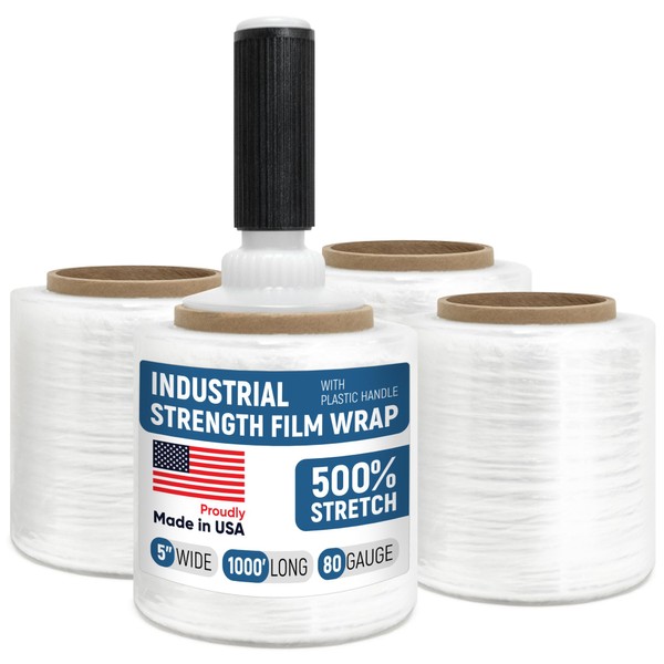 Paclord 5" x 1000’ Industrial Strength Stretch Wrap, Ready to