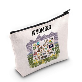 JNIAP Wyoming Travel Gifts Wyoming State Cosmetic Bag Wyoming Souvenir Gift (Wyoming Bag)
