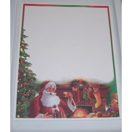 Unbranded CHRISTMAS 8.5 x 11 Stationary Paper For Printer - Letter for Santa or Scrapbooki