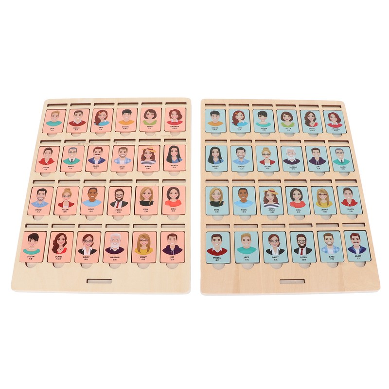 Guessing Game Toy Wooden Parent Child Interactive Logical Thinking Training