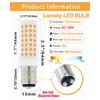 Lamsky 6-Pack Ba15d LED Bulb 7.5W Warm White 3000K 120V,75W