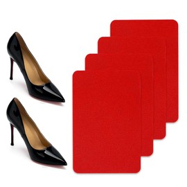 BHUJIA Flower Pot Shoe Sole Protector, Red Sole Protector - Non-Slip Shoe Pads Shoe Bottom Protector, Anti Slip Shoe Grips for Women Shoe Bottom and Heel Anti Slip Grip