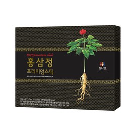 Chamdahan Red Ginseng Extract Premium Stick Essence Extract Red Ginseng 30 Packets / 참다한 홍삼정 프리미엄스틱 진액 액기스 엑기스 홍삼 30포