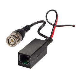 Triplett GEM CCTV Balun, BNC Male with Power Lead to RJ45 Female (BLN-PVRJ45-1)