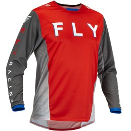 Fly Racing 2023 Adult Kinetic Kore Jersey (Red/Grey, Large)