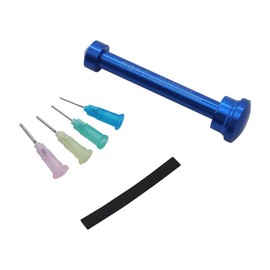 ROYALEAD Aluminum Alloy Manual Syringes Dispenser Plunger Tool Solder Flux Pastes Booster for UV Solder Mask Ink Welding Oil Push
