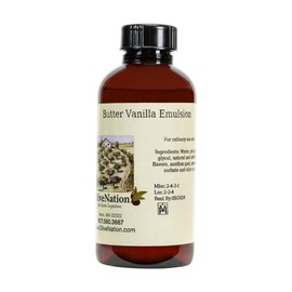 Butter Vanilla Baking Emulsion - Water Soluble Flavoring - Kosher - Gluten Free - Vegan - 8 ounces