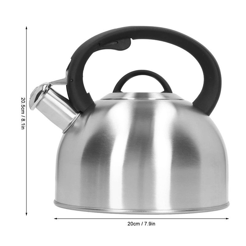3L Stainless Steel Whistling Kettle with Insulated Handle, Quick Boiling