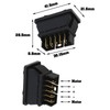 SING F LTD 5PCS 5-Pin DC12V 24V 10A DPDT Car