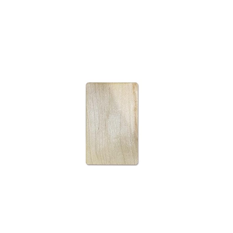 OUTLETISSIMO® Pack of 10 NTAG216 Maple Wood NFC Cards ISO